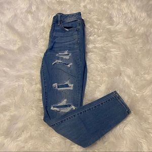 American Eagle Distressed Hi-Rise Jeggings